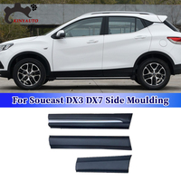 For Soueast DX3 DX7   Side Moulding Chrome Front Rear Door Garnish Anti-scratch Strip Trim Protector Plate