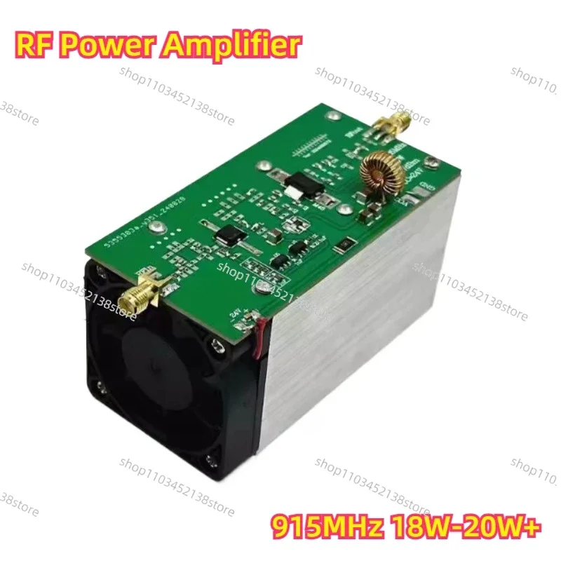 

New RF Power Amplifier 915MHz 18W-20W+ RF Power Amp with Heat Sink for Radio 24V-28V