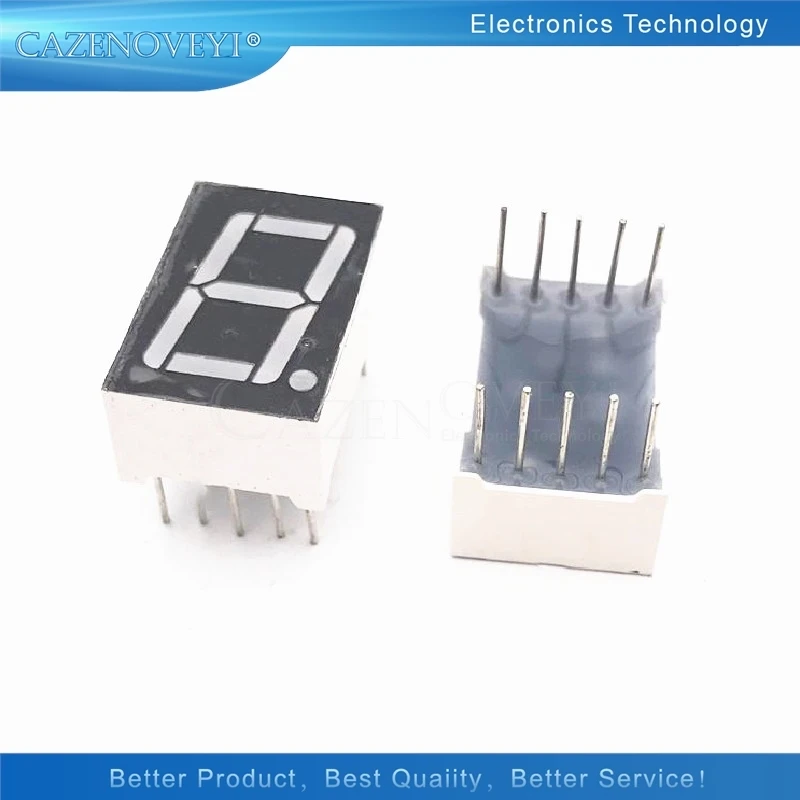 

5 шт./партия, 7 сегментов, 0,56 в общем катоде, 1 бит, цифровая трубка 0,56 дюйма, дюйма. Красная фотография фотоэлемента