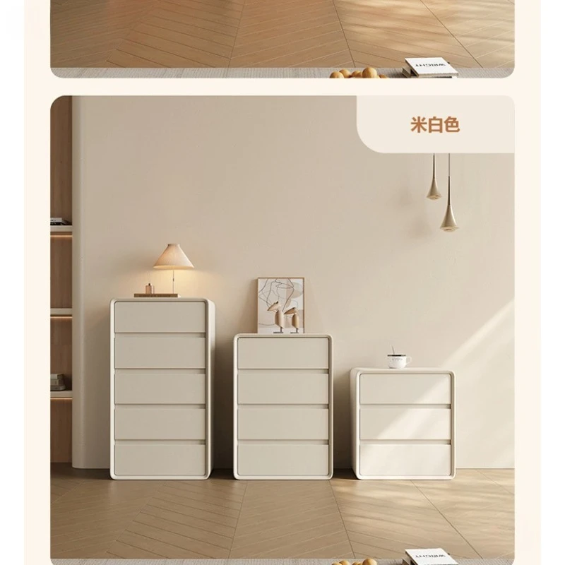 Комод для гостиной, чистый белый ящик, два крема, простой современный шкаф для хранения, шкаф для спальни, три или четыре
