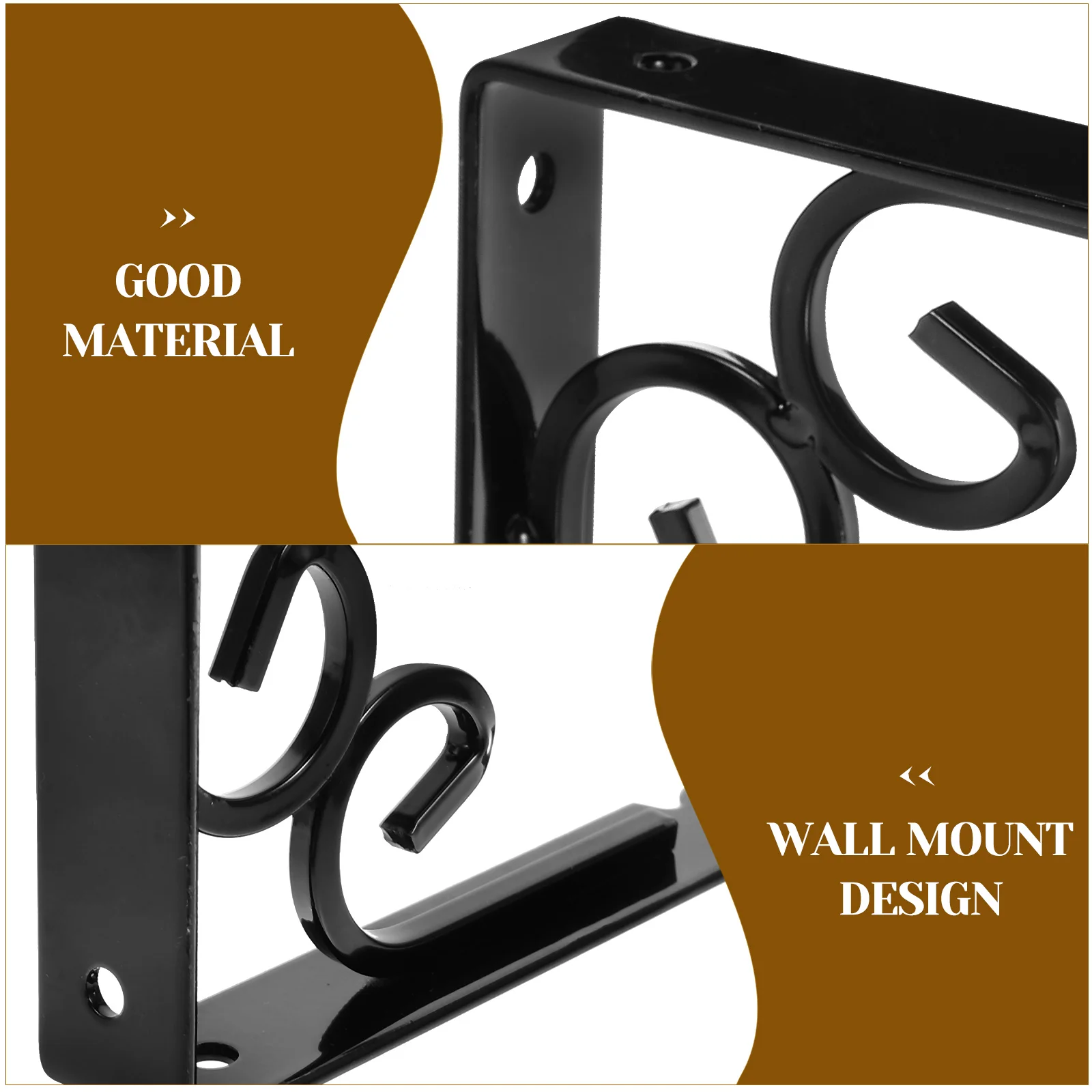 2 Pcs Rack Shelf Right Angle Bracelet Heavy Wall Floating Bracket Alloy Support Metal for 90° Brackets