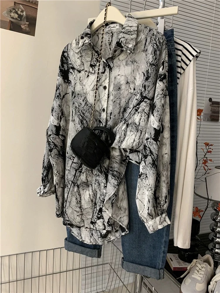 

Свободные длинные све женские irt летние новые дизайнерские большие размеры с защитой от ультрафиолета окрашенные irt Fem верхняя одежда воротник на пуговицах Clo...