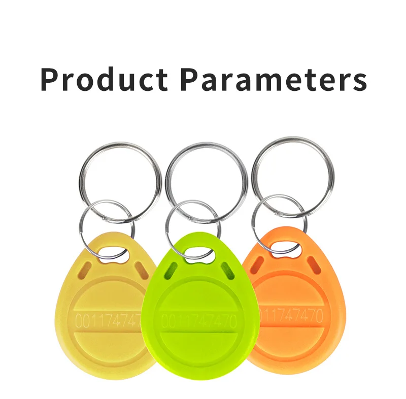 10Pcs 125KHz T5577 Keyfobs Rewritable Duplicate Tag 5200 Proximity Copy Access Control Card ID Token Ring RFID Cloner Keychain
