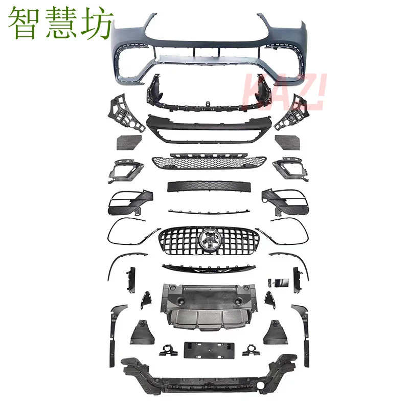 

Подходит для нового Mercedes-Benz GLE W167 2020 года, модифицированная передняя решетка бампера GLE63 AM-G