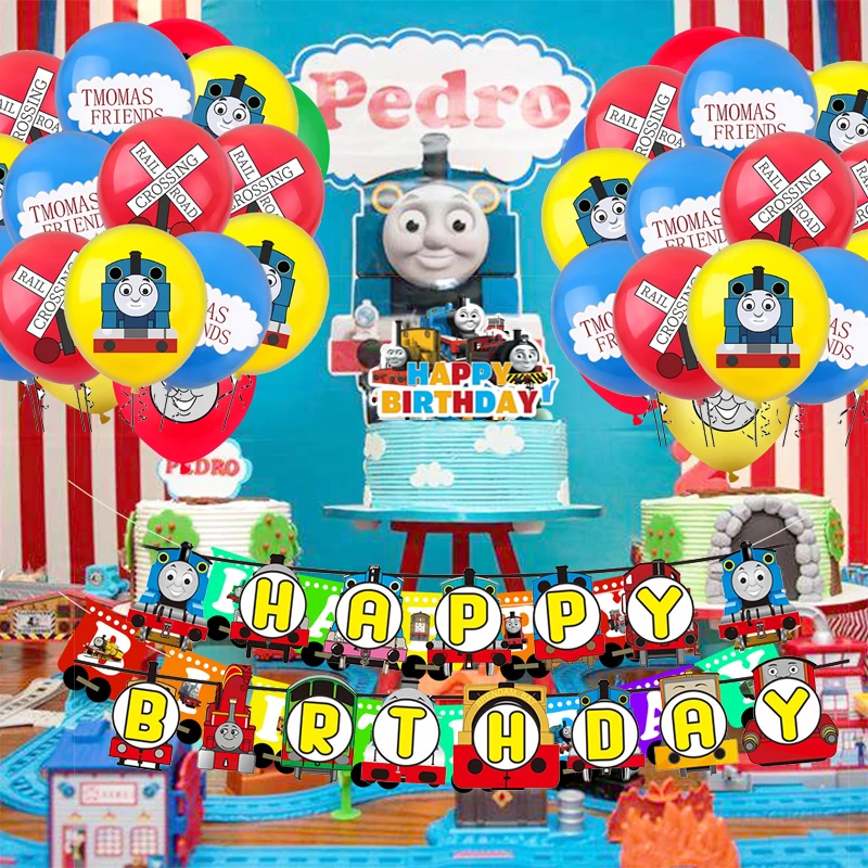 Thomas Cake Topper Thomas Trein en zijn vrienden Cupcake Toppers Verjaardagsdecoratie Kids Boy Feestartikelen Babyshowerbenodigdheden