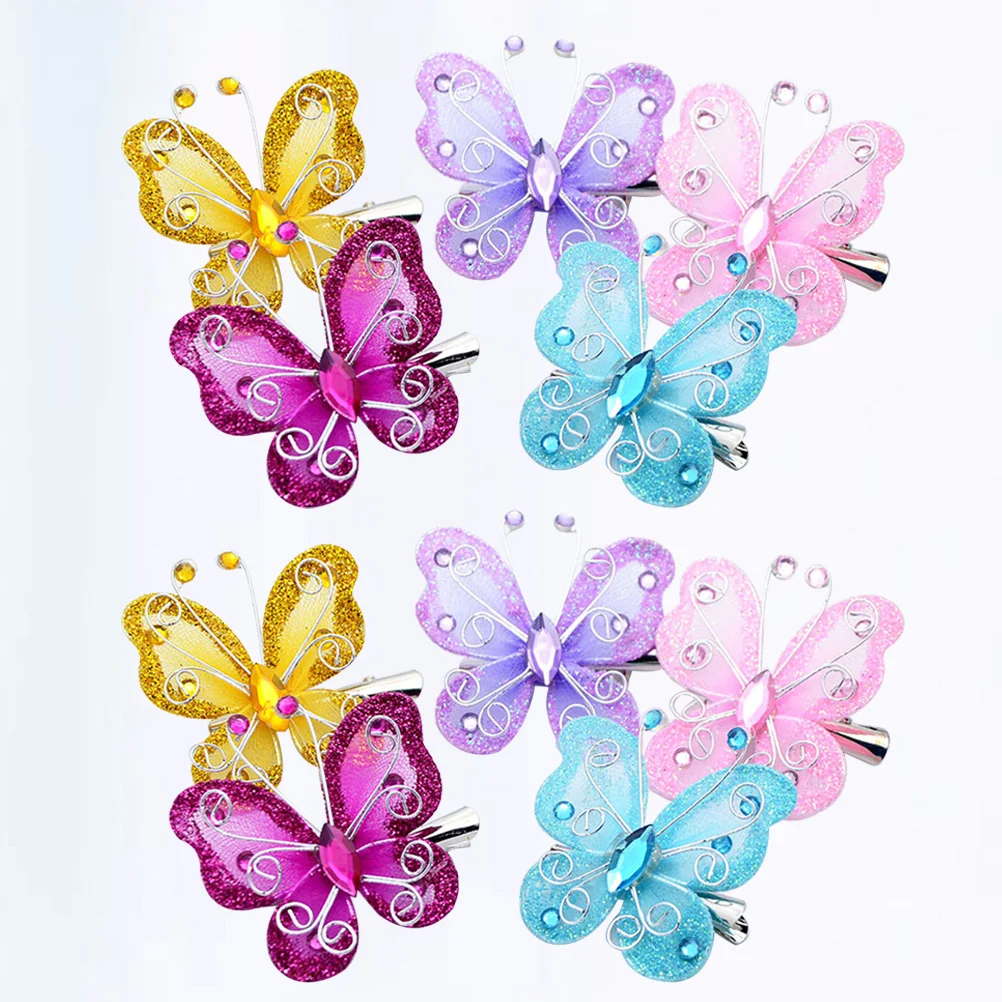10Pcs Hair Clips Fashionable Girls Hairpins for Kids Toddlers Newborns Party Travel Dance Baptism Photo Prop