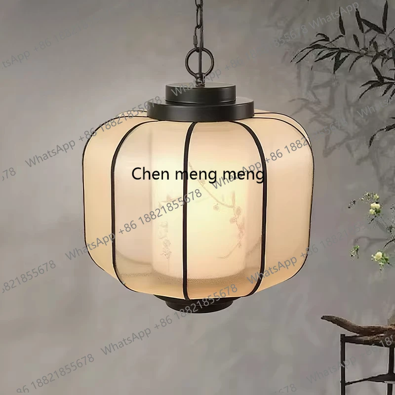 New Chinese restaurant chandelier Chinese ancient style simple bar lamp Nordic modern Japanese chandelier