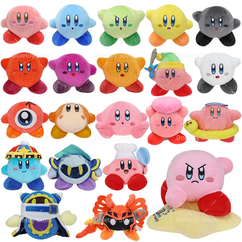 

ГОРЯЧИЙ Плюшевый Кирби, 25 стилей, кавайная звезда Кирби, серый призрак Кирби, розовый, синий, зеленый, красный, плюшевая игрушка, милое сердце, кукла Кирби, подарок на день рождения