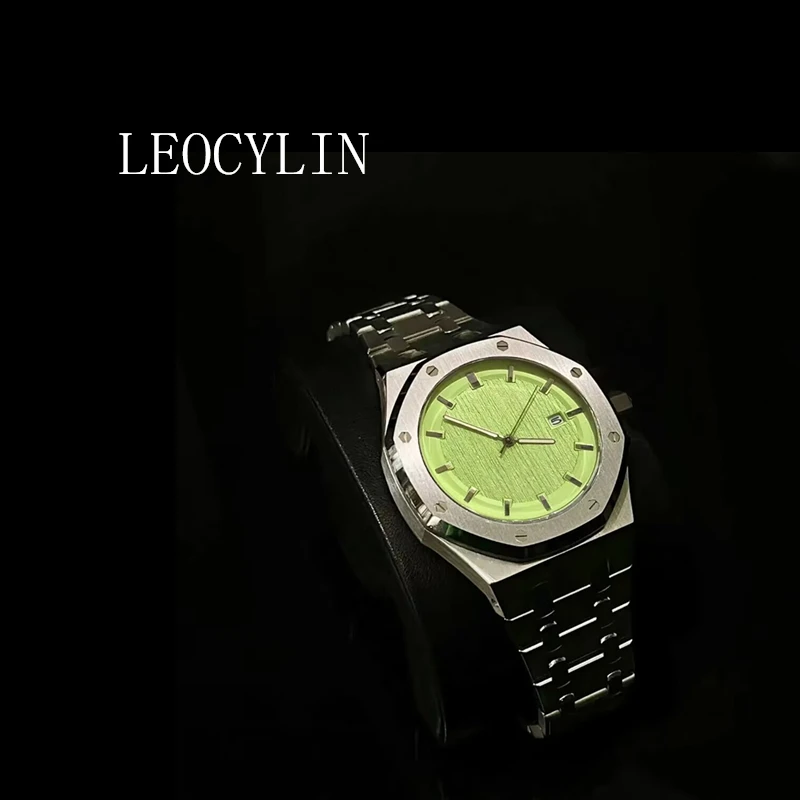 LEOCYLIN Fashion quartz watch Waterproof luminous for men brand Simplicity sports Wristwatch green Relogio Masculino clock