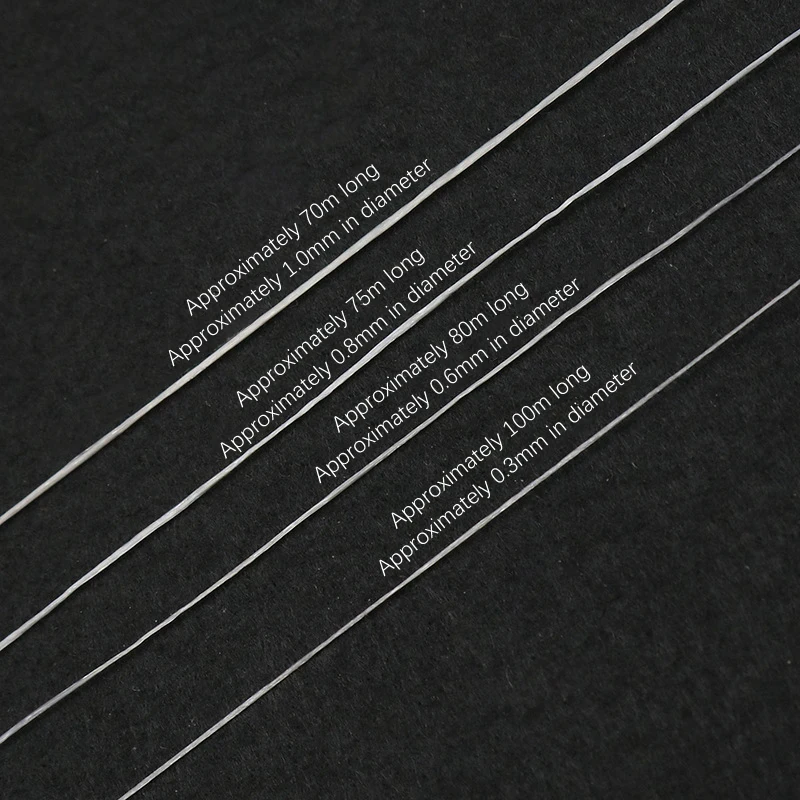 Neue 100/80/75M starke elastische Kristall-Perlenschnur für Armbänder, dehnbare Fäden, Schnur für Halsketten, DIY Schmuckherstellung, Kordeln.
