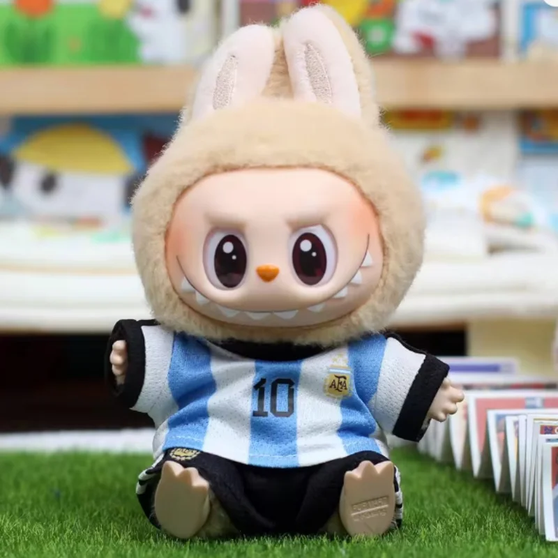 Only Clothes15-17cm V1 V2 V3 Labubu Football Uniform Sports Outfit Heart Pounding Macaron Dressing Full Of Handsome Dress Gift