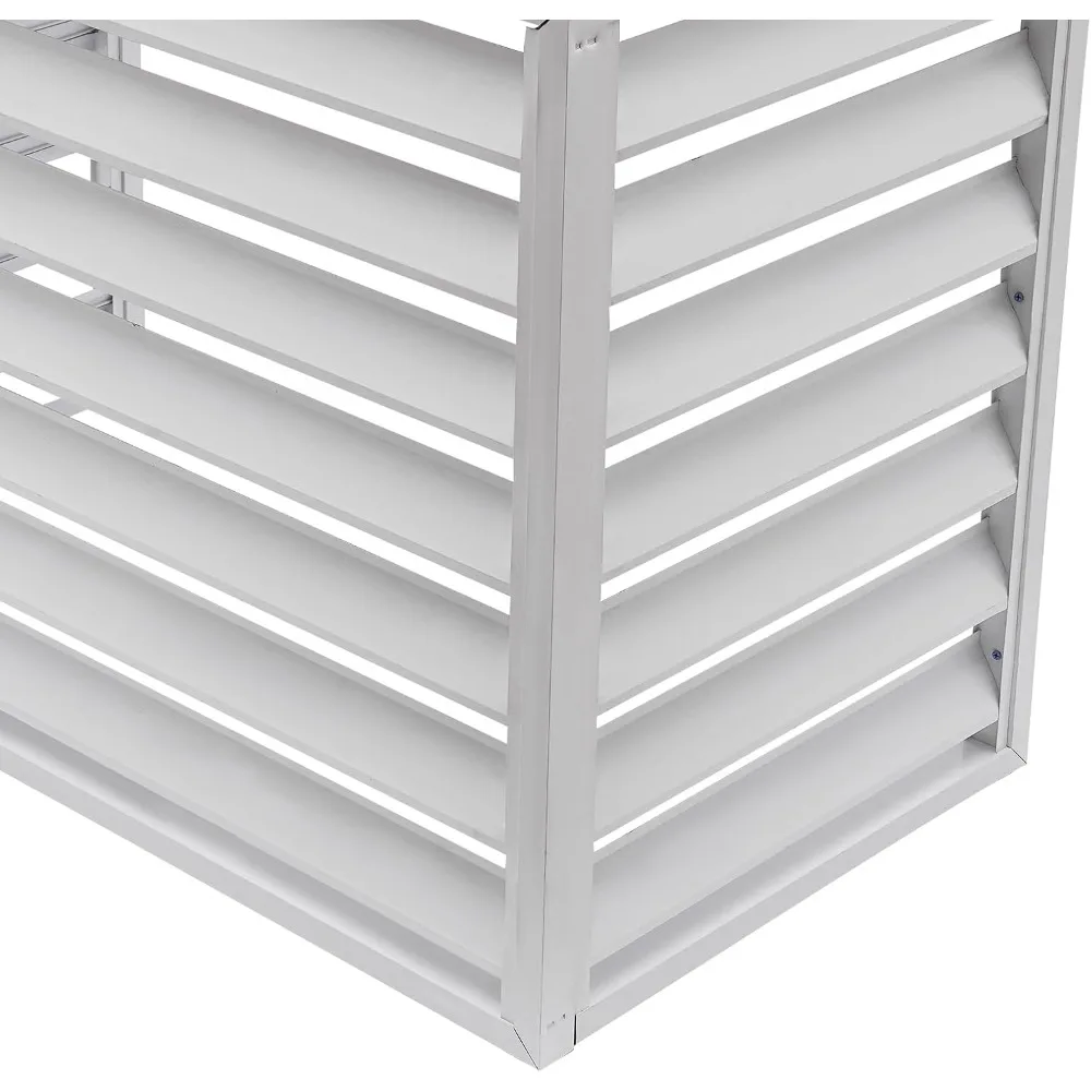 Recinzione Condizionatore d'aria esterno Recinzione privacy 2-3P Consumo energetico Copertura recinzione metallica Aria condizionata in lega di alluminio