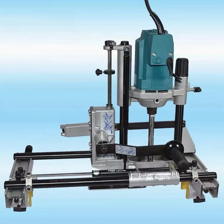 Máquina portátil do núcleo da fechadura da porta da máquina de encaixe da fechadura da porta para trabalhar madeira