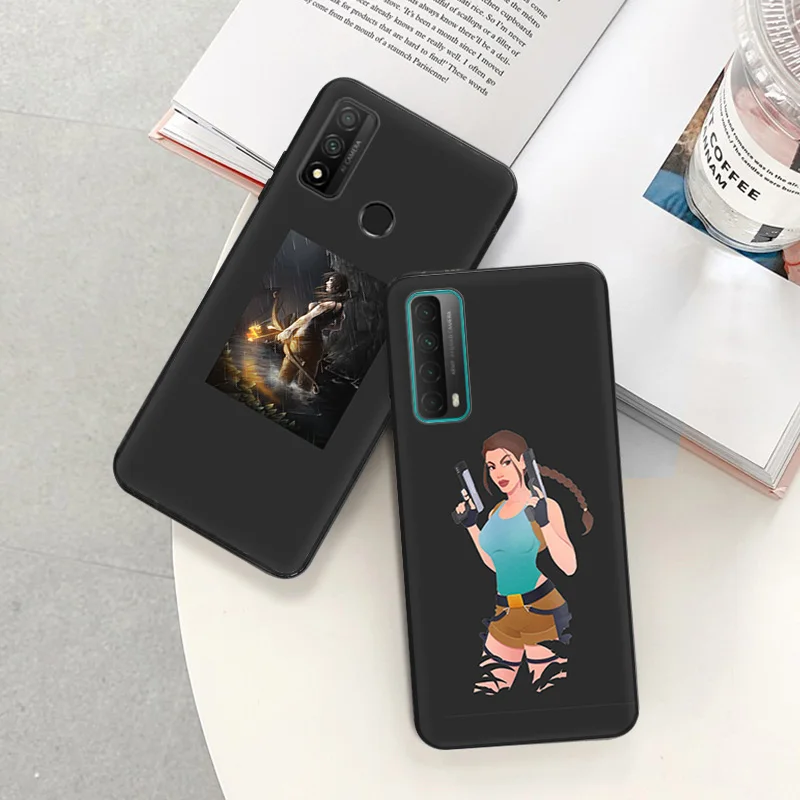 Soft Silicone Phone Case For Huawei P30 Pro P20 P40 Lite P Smart Z Moto G31 G30 G200 One Fusion Tomb Raider Matte Protect Cover