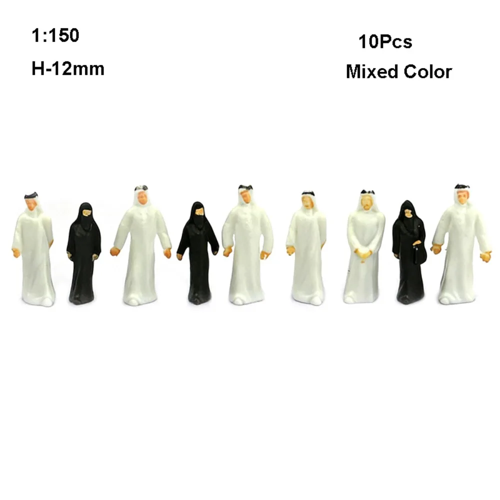 

10Pcs 1:200/1:150/1:100/1:75/1:50 Scale Sand Table Model Mixed Color Handmade Simulation Human Model Mixed Pose DIY