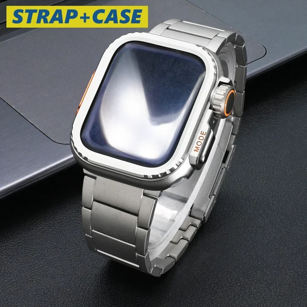 

Men Business Strap for Apple Watch Ultra 2/1 49mm 10 46mm 45mm 44mm Band for IWatch Series 9 8 7 6 5 4 SE Luxury Bracelet Correa