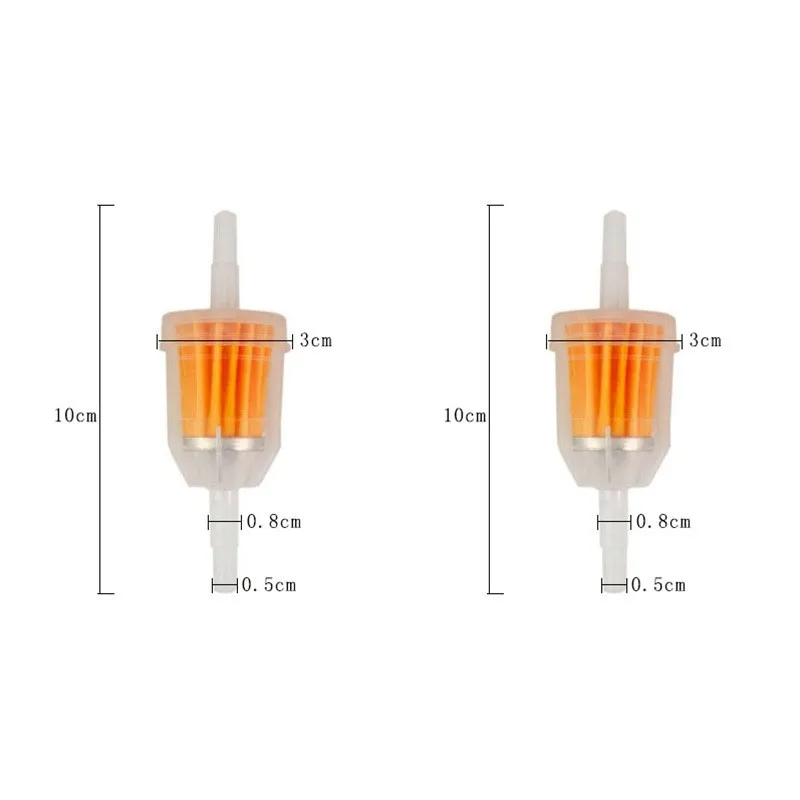 3pcs Fuel Filter 8pcs Hose Clamps For Mechanical Carburetor Fits 72084-G01 102003201 Lawn Mower Parts