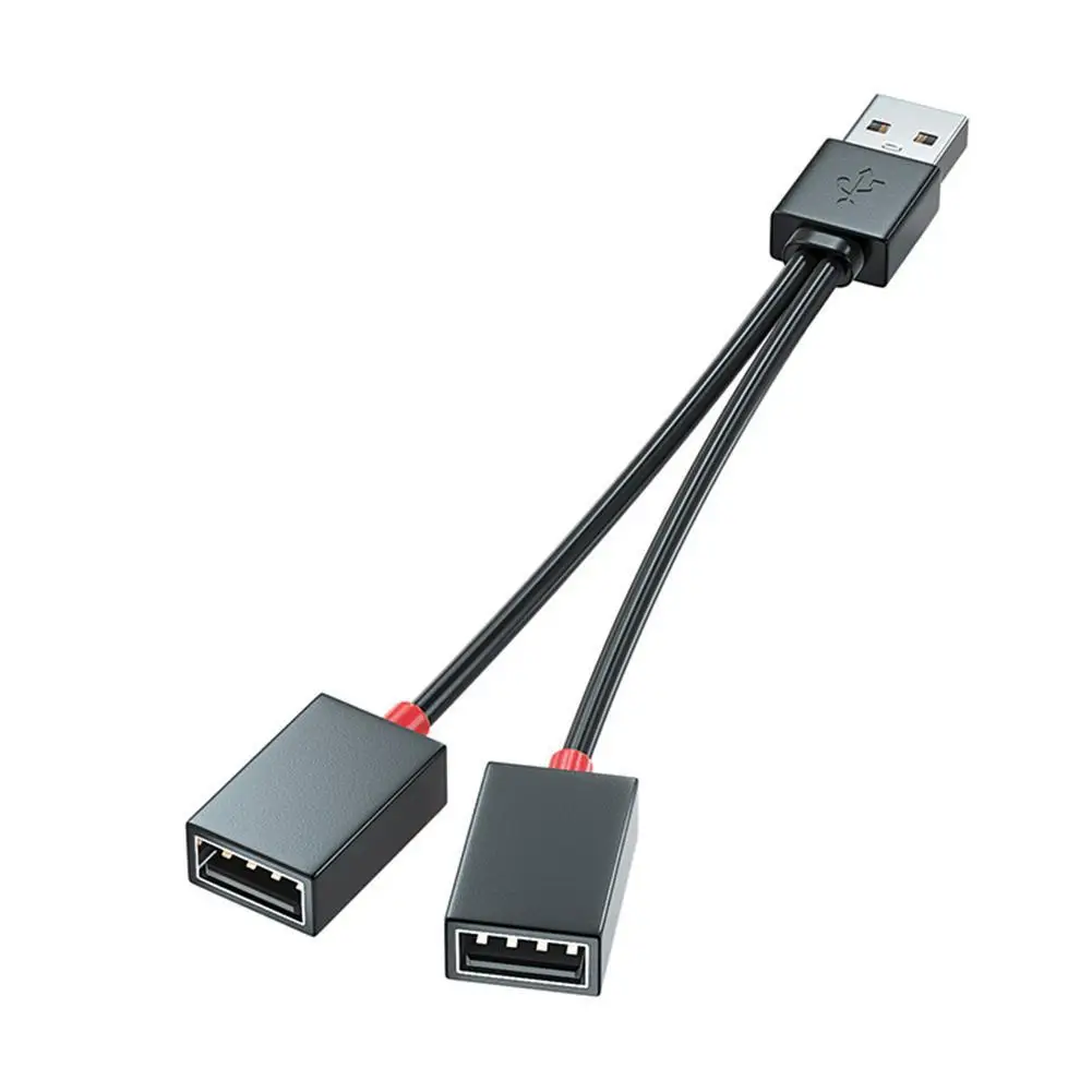 1 in 2 out USB Hub Auto USB Splitter Kabel Multifunktion adapter Kabel Ladekabel für iPhone Android Smartphone