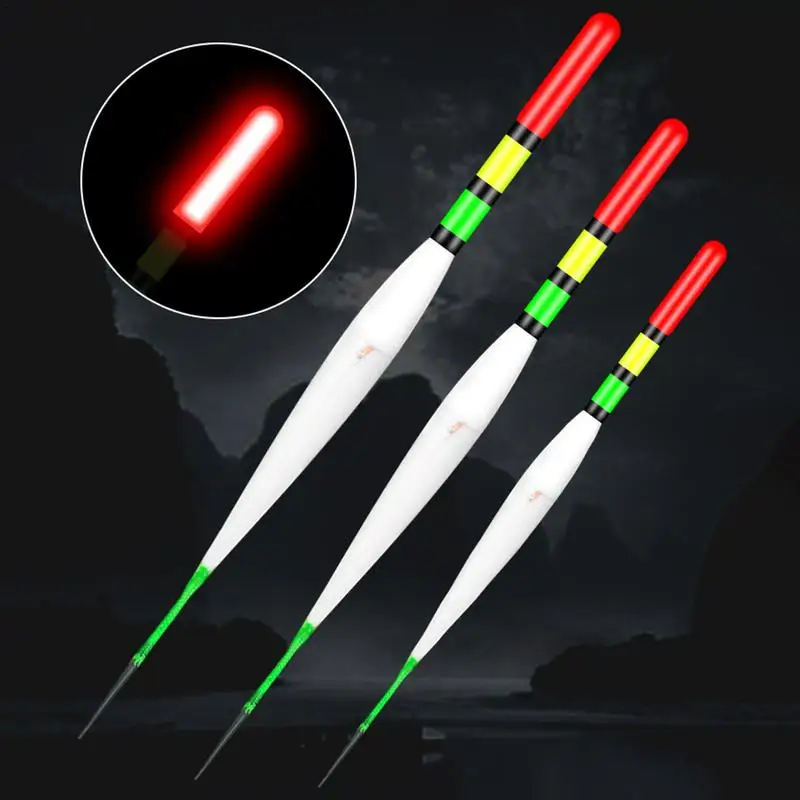 2023 Fishing Tackle 1Pcs Summer Fishing LED Night Luminous Electronic Float Buoy Large Buoyancy Night Fishing Accessories