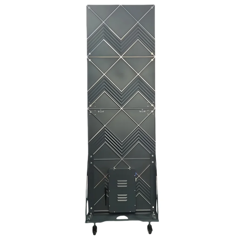 Attrezzatura per schermi pubblicitari con display pieghevole a LED per interni da pavimento per negozi al dettaglio, pubblicità grafica educativa