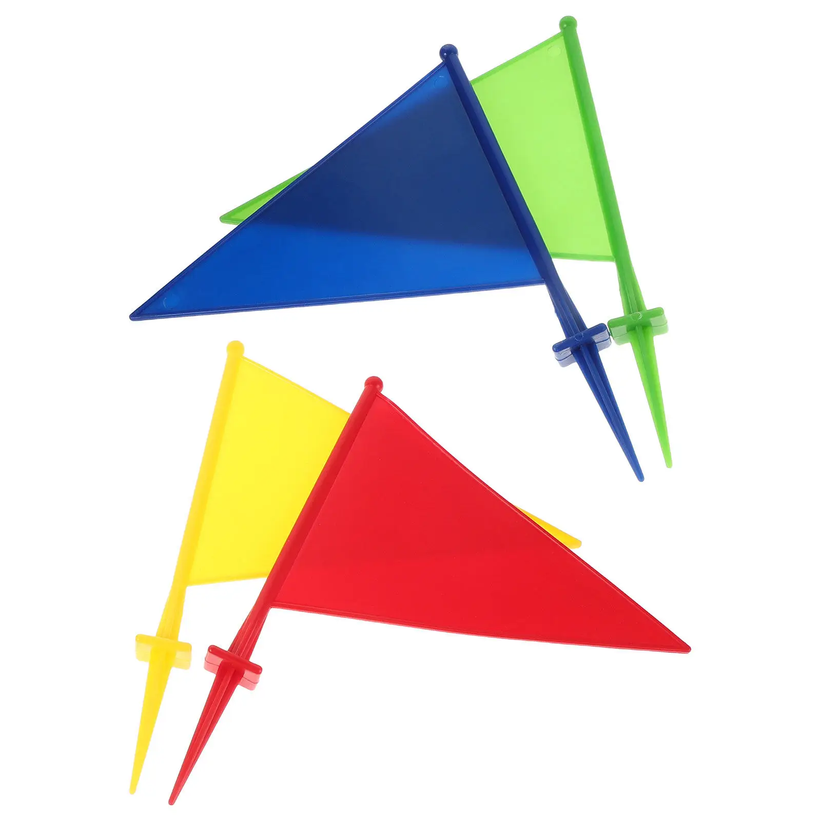 

4Pcs Yard Marker Flags for Lawn Sprinkler Heads Irrigation Systems Plant Beds Landscaping Ground Marking Flags High Visibility