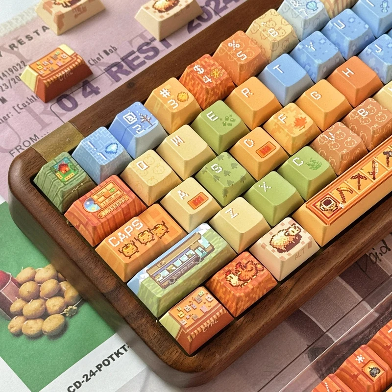 

Симпатичные колпачки для клавиш на тему электроники, колпачки для клавиш в стиле аниме PBT, вишневый профиль, колпачки для игровых клавиш на заказ для механической клавиатуры, подарки