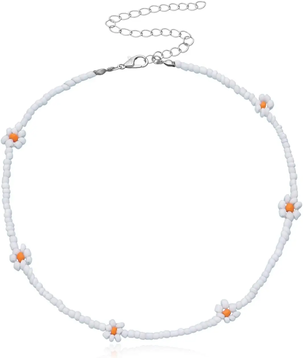 

Boho Beaded Choker Necklace for Women, Cute Summer Beach Clavicle Jewelry, Colorful Seed Bead Design