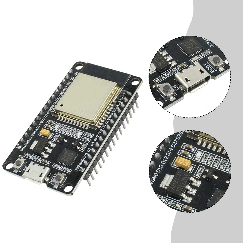 2pcs For ESP32 Development Board Dual Core 240MHz WiFi + for ble 4.2 AP/STA Mode For CP2102 USB Serial Adapter for IoT Sensors