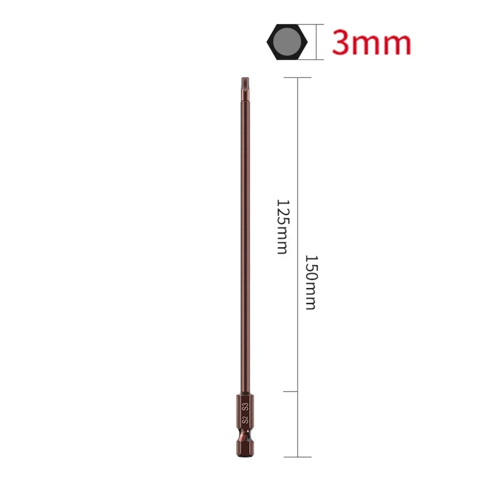 Screwdriver Bits Magnetic Hex Head 150 Mm Length 150mm Alloy Steel Electric Screwdriver Hex Screw Driver Tools