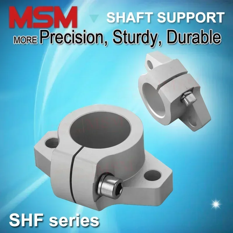 10pcs MSM Horizontal Flange Shaft Support SHF8 SHF10 SHF12 SHF13 SHF16 SHF20 SHF25 SHF30 Aluminium Linear Rail End Support (mm)