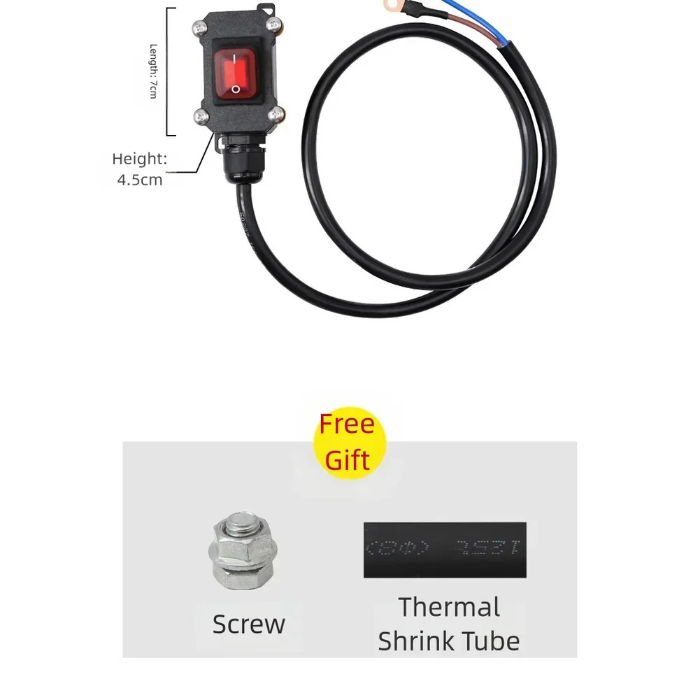 12V/24V Motorrad-Batterietrennschalter, wasserdicht, mit isoliertem Kabel und 30cm 50cm Kupferkabel für Marineboote – Detail 8