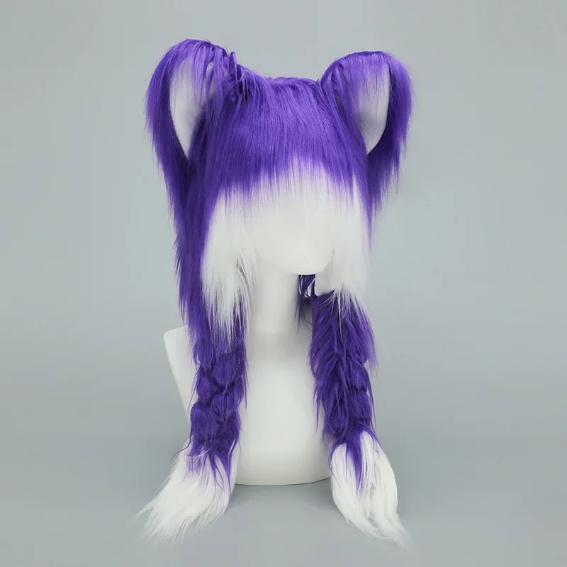 

Y2K Cute Ear Flap Hat Anime Cosplay Fluffy Warm Winter Cap for Women Girls