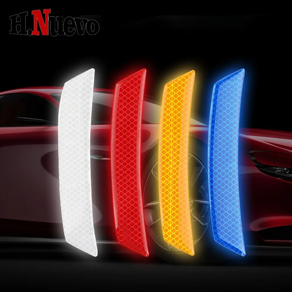 

For Mini Cooper Bumper Reflective Warning Strip Sticker Wheel Rim Eyebrow Warn Light Reflector Protective Sticker Accessories