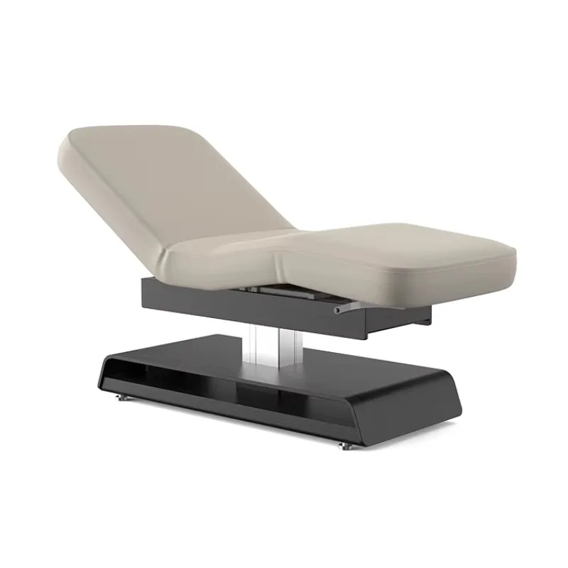 

Spa Bed Massage Table for Beauty Salon Electric High Adjustment Hand Control for Facial Wood Living Room Hotel