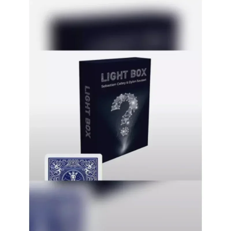 Light Box Gimmicks by Sebastien Calbry Card Magic and Trick Decks Beginner Magician Illusions Card Magic Props Street Mentalism