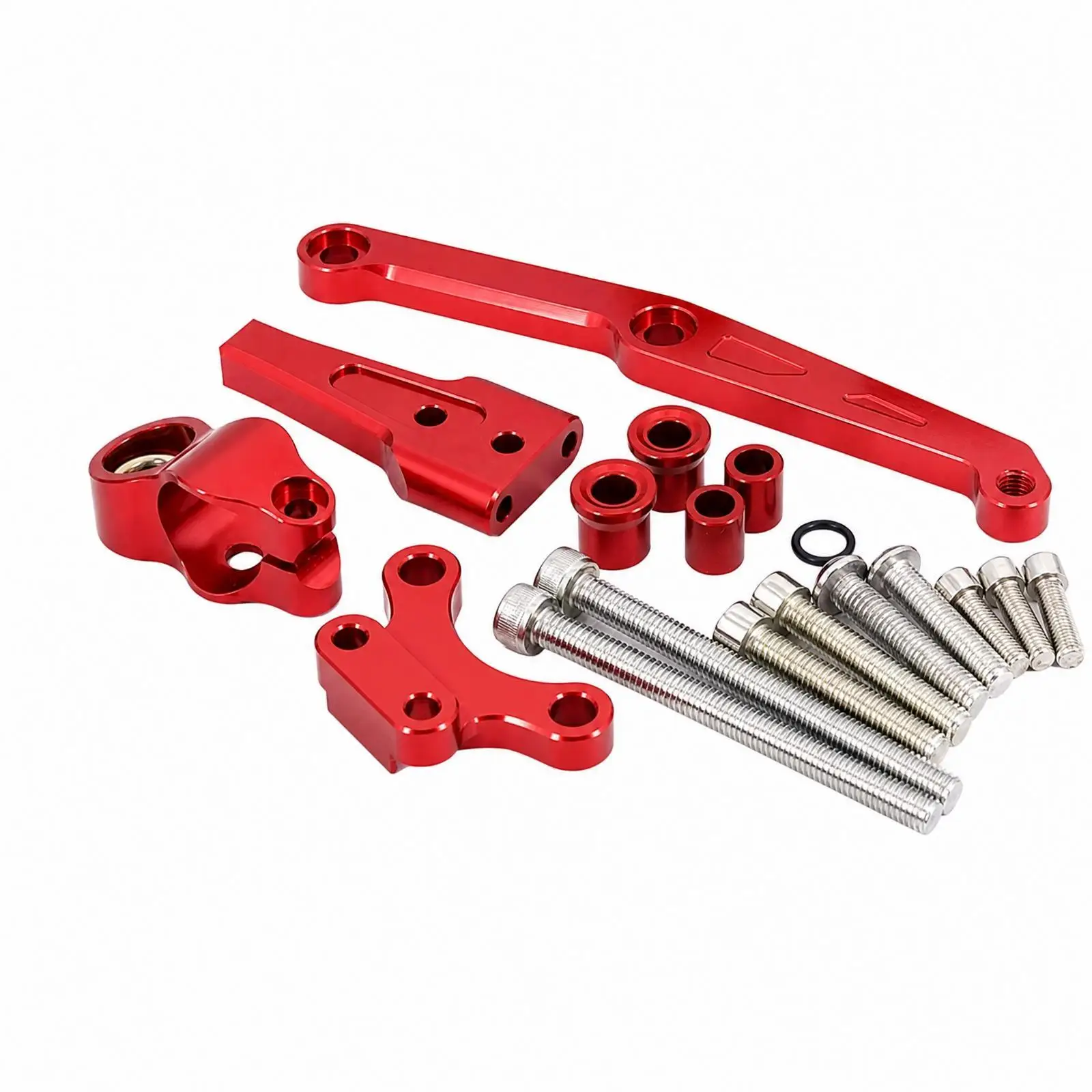 Fit CB650R 2018-2024 Motorcycle Damper Mount Bracket Aluminum Alloy Steering Stabilizer Retrofit Hardware Set