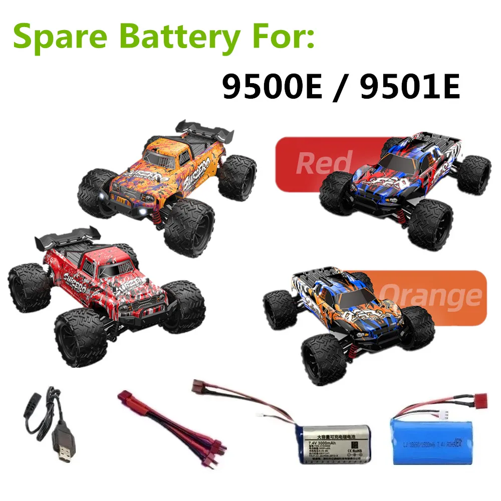 9500E RC Car Spare Parts Battery 7.4V 1500mAh /3000mAh/ 3 in 1 line Suitable For: 9500E 9501E