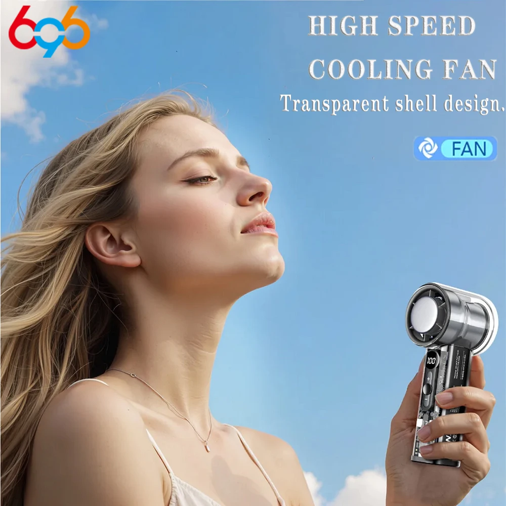 

Портативный ручной турбовентилятор с USB-зарядкой, 100 скоростей, мини-вентилятор для путешествий, кемпинга, улицы и дома