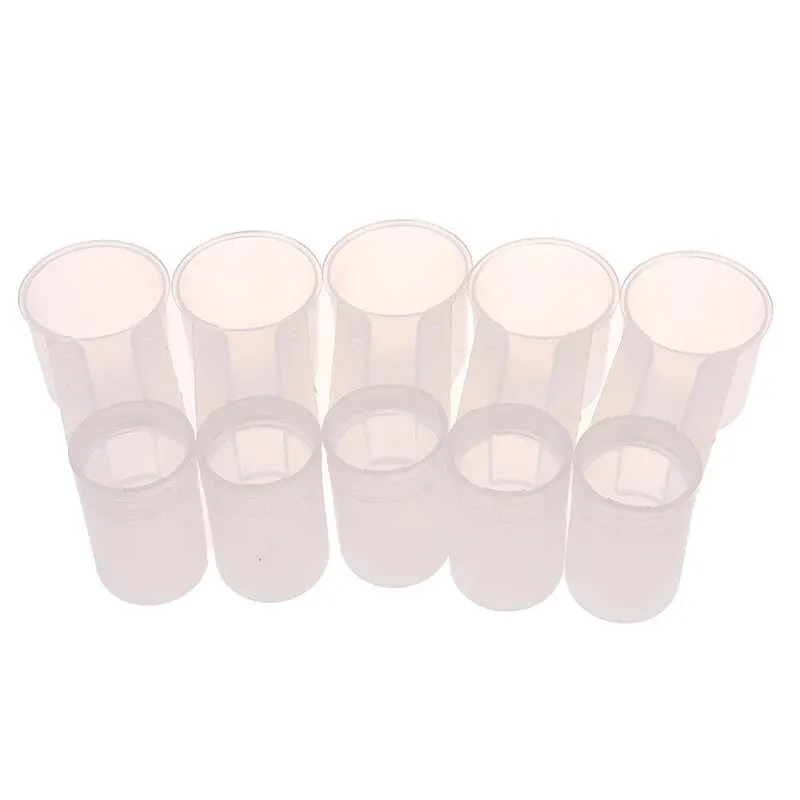 5Pcs Plastic Bird Feeder Clear Water Bottle Drinker Cup for Pigeon