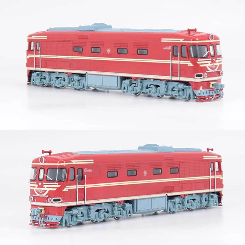 1/87 Train Model JLKN007 Russian Railways High-speed Mainline Passenger Diesel Locomotive TEP60 Diesel Locomotive Rail Car Toy