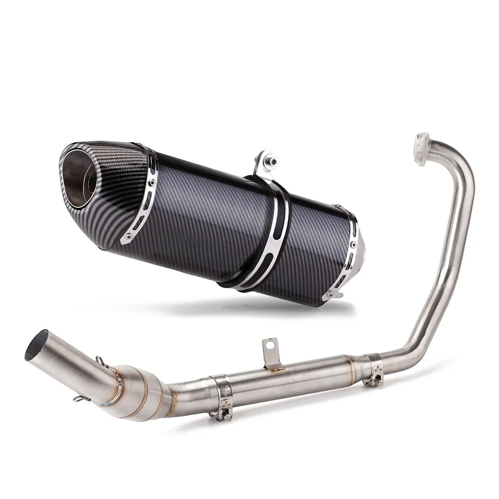 Komplettes Auspuffsystem mit Krümmerrohr, Schalldämpfer und Endrohren für CF-MOTO 250NK/SR 300SR/SS 300NK Auspuffrohre – Detail 6