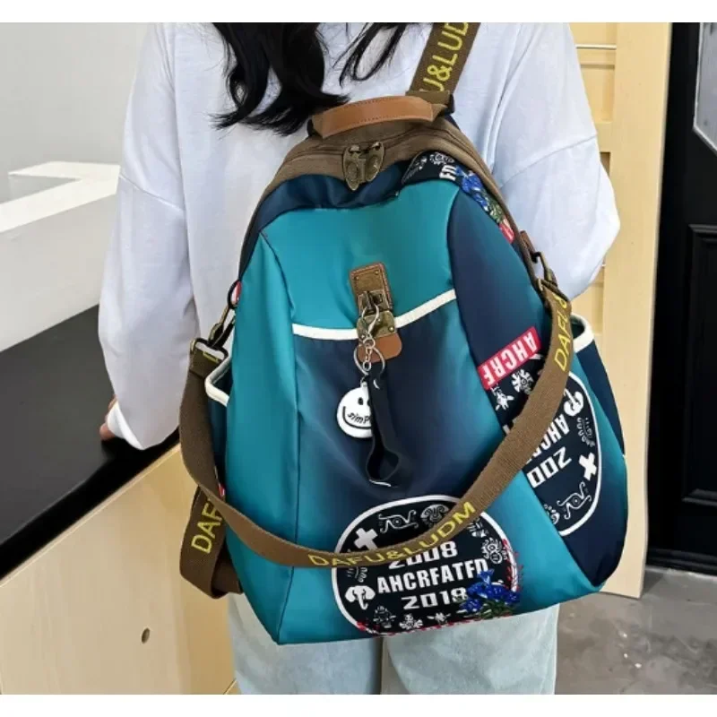 New Good-looking Women Fashion Backpack High-capacity Multi-purpose Casual Oxford Cloth Backpack Commuter Travel Bag Schoolbag