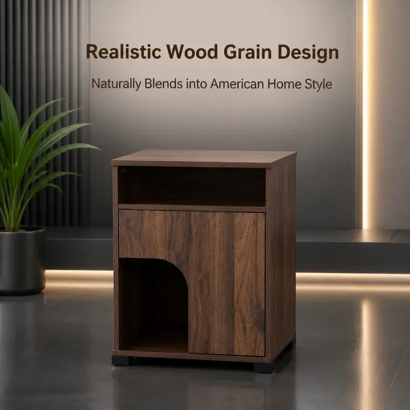 Simple Cat Nest Bedside Table Small Cabinet Four Seasons Pet House Human Pet Shared Multifunctional Storage Nightstand
