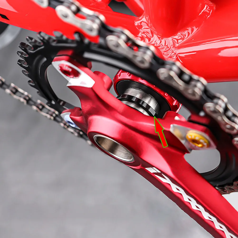 6pcs 24/29/30mm จักรยานจักรยานวงเล็บด้านล่าง Crankset เครื่องซักผ้าสําหรับ BB86 91 92 BB30 PF30 Crank Crankset ด้านล่าง Spacer ขี่จักรยาน Part