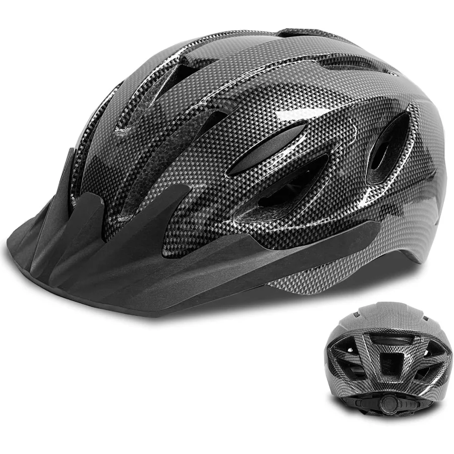 Fietshelm voor volwassenen voor dames en heren Afneembaar vizier voor mountainbiken CPSC SafetyCertified Stijlvolle duurzame fietshelm w