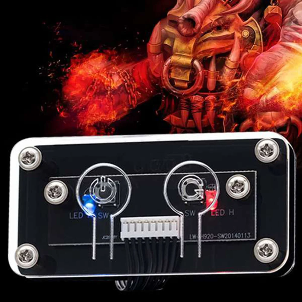 AEE7-Desktop-Computer-Schalter, externer Netzschalter, Netzschalter + Neustart-Taste, PC-Gehäuse, Netzteil-Taste, 60 cm