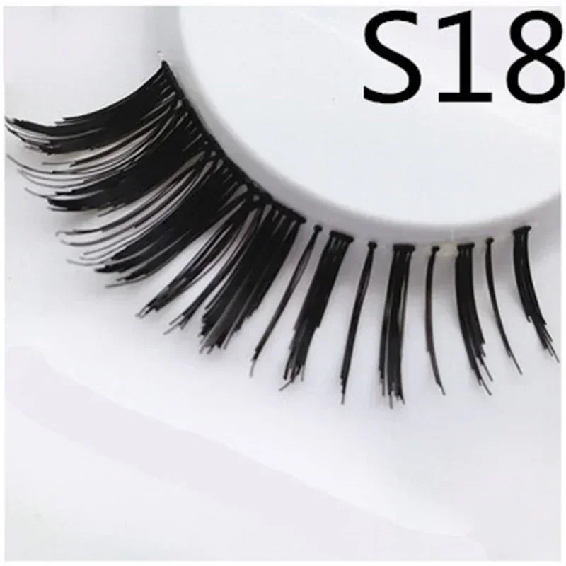 5 par/set de pestañas postizas cruzadas naturales de estilo japonés, múltiples tipos opcionales, herramientas de maquillaje de ojos, juego de pestañas de moda