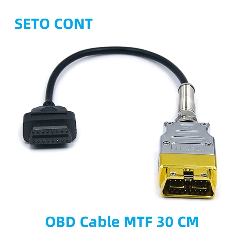 

J1962 OBD Cable Full Pin with Metal Alloy OBD Male Connector Male to Female 16 Pin 16 Core OBDII Adapter OBD2 Extension Cable