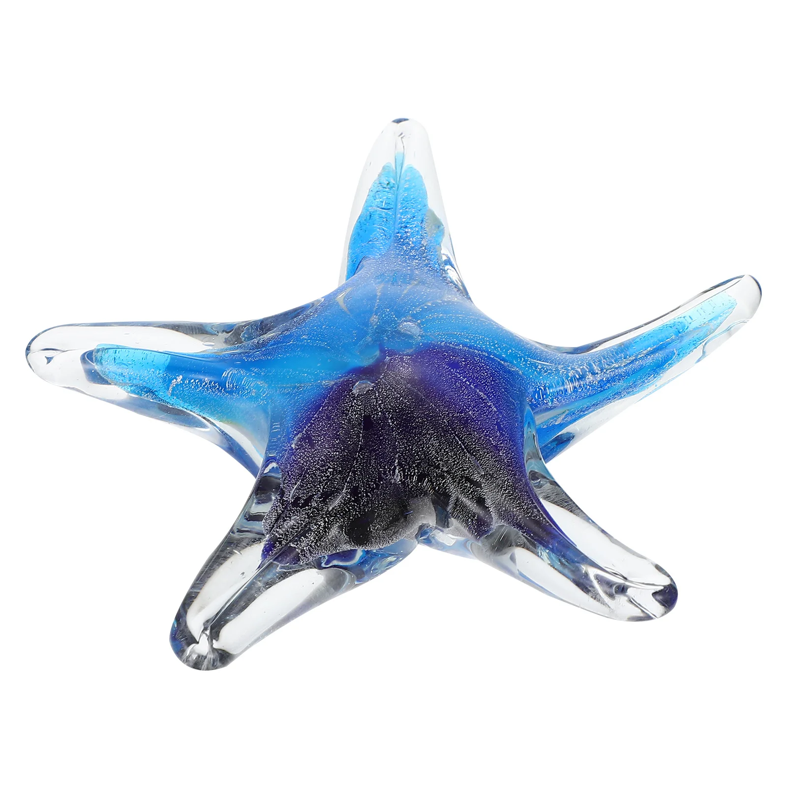 

Colorful Glass Sea Star Decor Exquisite Creative Desktop Ornament Indoor Star Fish Shaped Glass Craft Decor Home Desktop Adorn