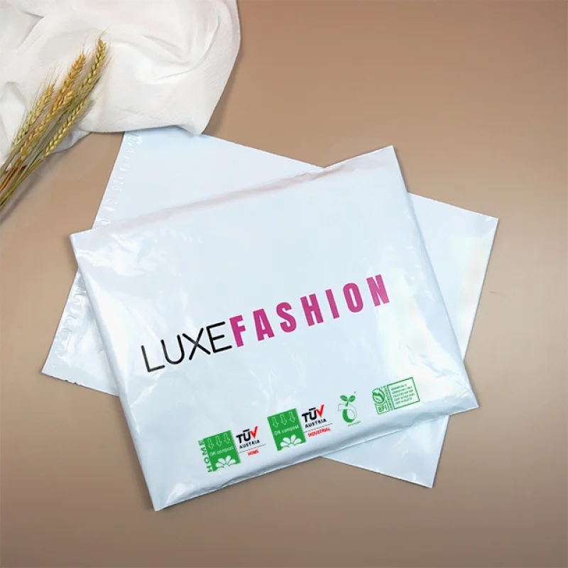 Customized product、Fashion Design Plastic Mail Bag Waterproof Hair Packaging Bags Blue Polymailers for Shipping